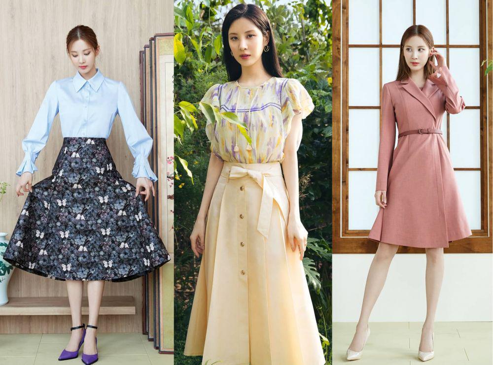 9 Inspirasi Outfit Feminin ala Seohyun SNSD, Menawan!