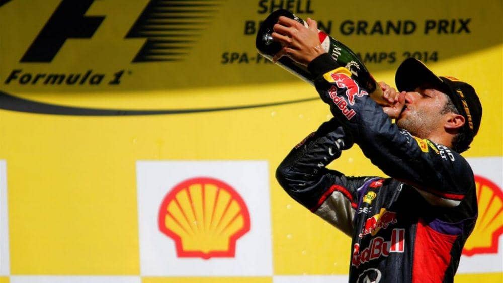 Daniel Ricciardo menjuarai GP Belgia 2014. (formula1.com)