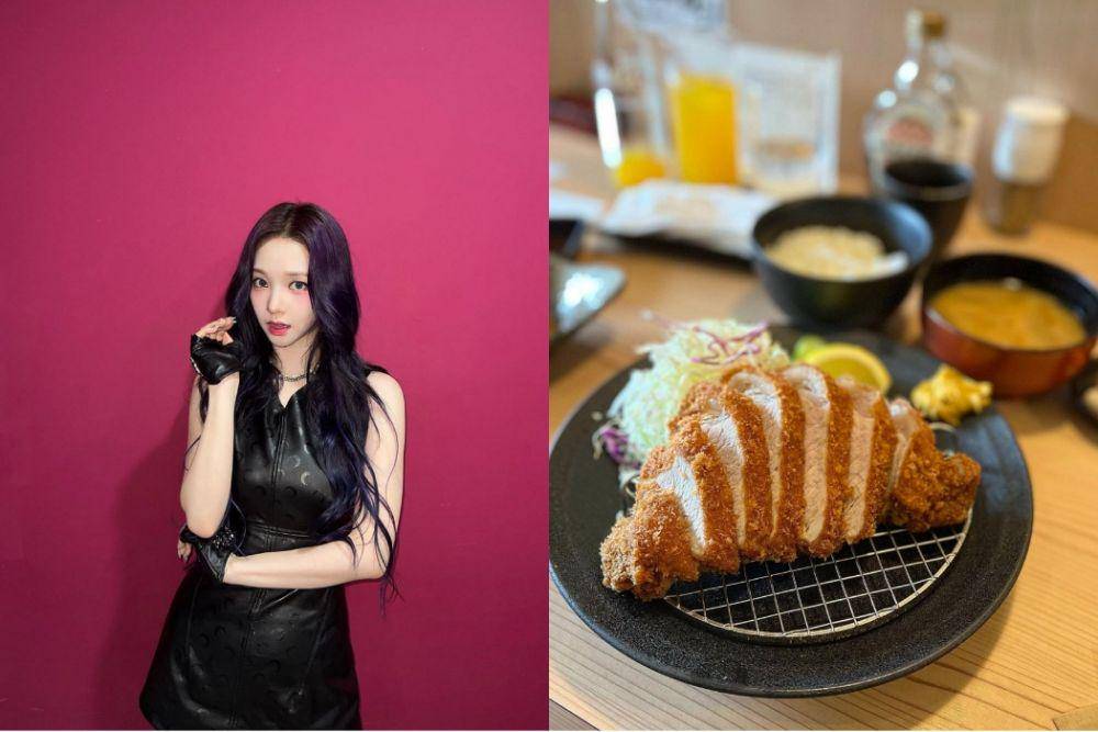 Karina aespa (instagram.com/aespa_official) | tonkatsu (instagram.com/sugarycup_cheer)