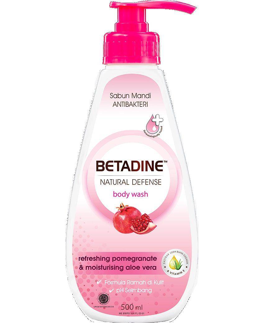 Betadine Natural Defense Refreshing Pomegranate & Moisturising Aloe Vera Body Wash (betadine.co.id)