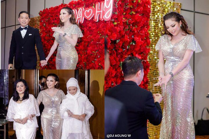 One Step Closer, 10 Potret Glamor Tunangan Ayu Aulia dan Kekasih