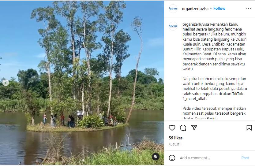 Potret Pulau Begansar (instagram.com/organizerluvisa)
