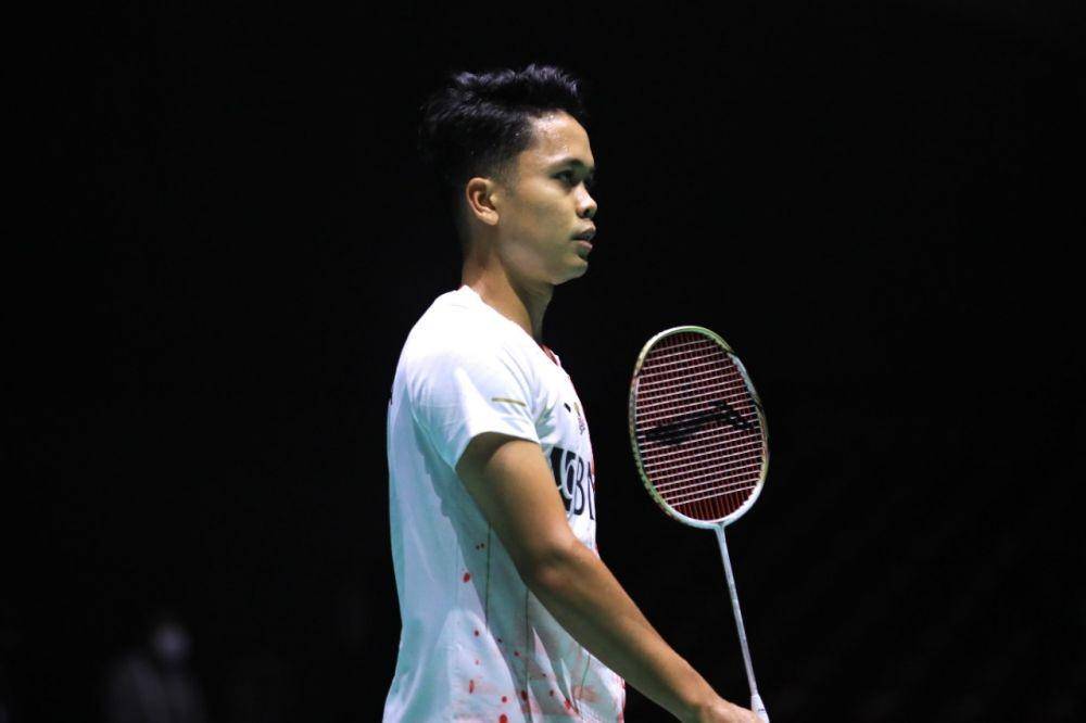 Anthony Sinisuka Ginting di Kejuaraan Dunia Bulu Tangkis 2022 (dok. PP PBSI)