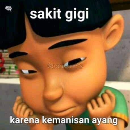 meme lucu saat sakit gigi (facebook.com/Choi Yenna)