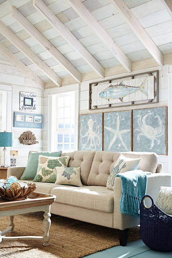 ruangan bertema coastal (hu.pinterest.com/pier1imports)