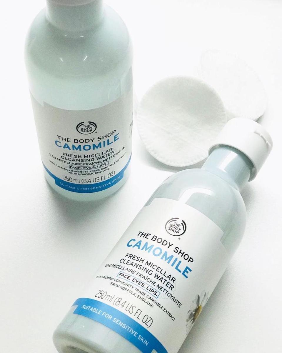 The Body Shop Camomile Fresh Micellar Cleansing Water (instagram.com/thebodyshopindo)