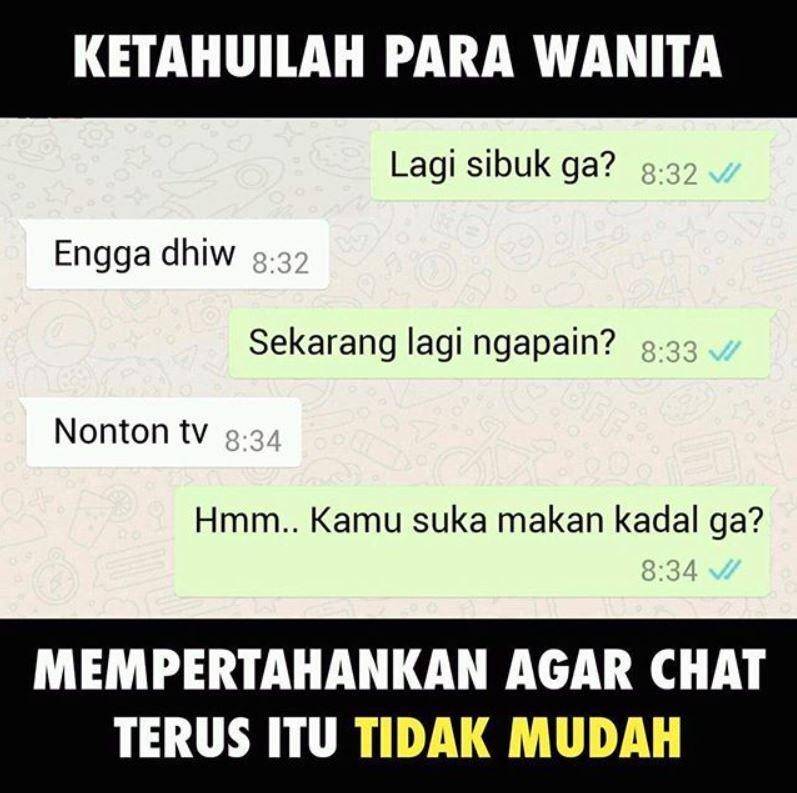 meme lika liku chat gebetan (instagram.com/memecomic.id)