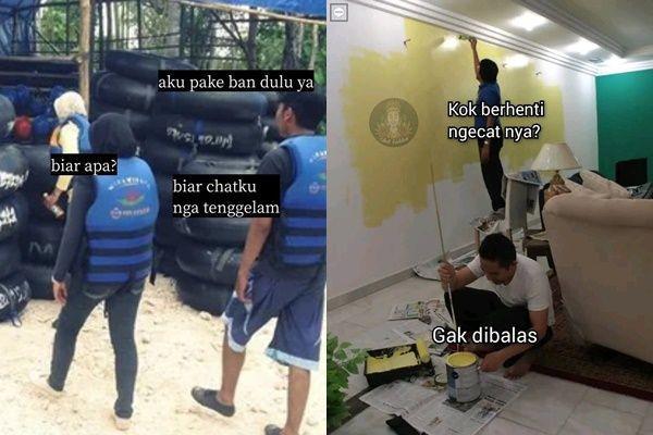 10 Meme Kocak Lika-liku Chat Gebetan Ini Bikin Galau Seharian