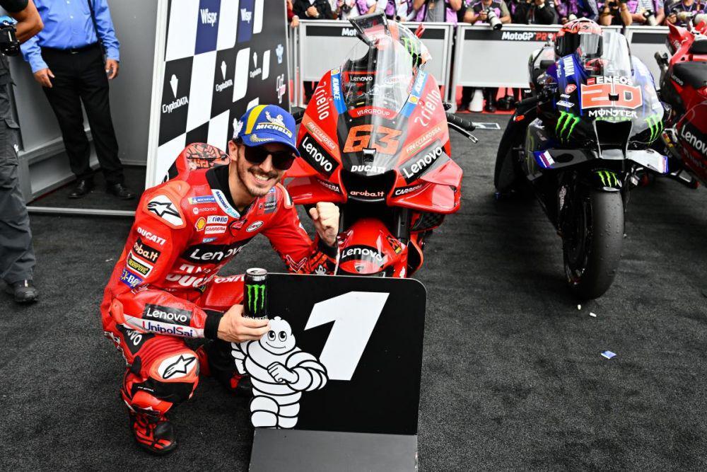 Francesco Bagnaia selepas balapan GP Austria 2022 (motogp.com)