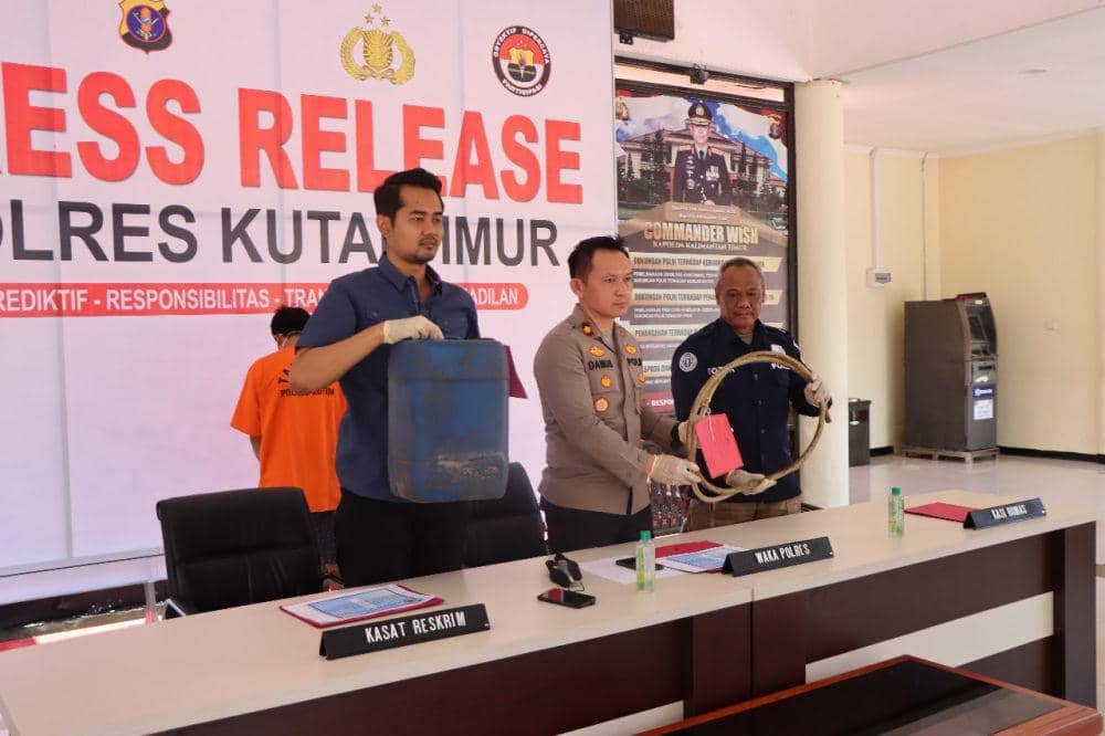 Polres Kutim ungkap penyelewengan solar subsidi (dok. Istimewa)