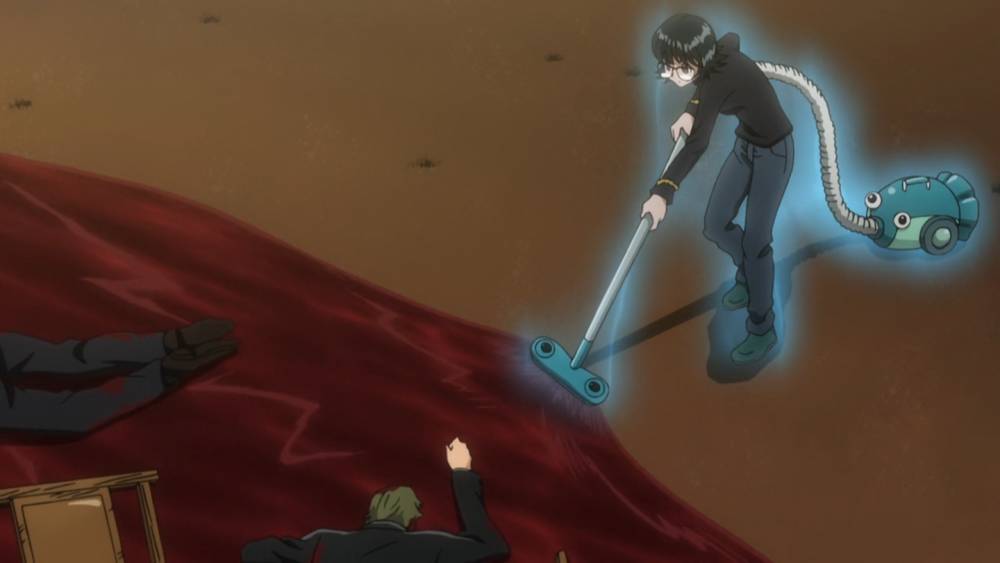 Shizuku menggunakan Blinky. (dok. MADHOUSE/Hunter x Hunter)