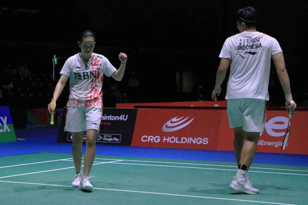 Zachariah Josiahno Sumanti/Hediana Julimarbela debut di Kejuaraan Dunia 2022 (dok. PP PBSI)