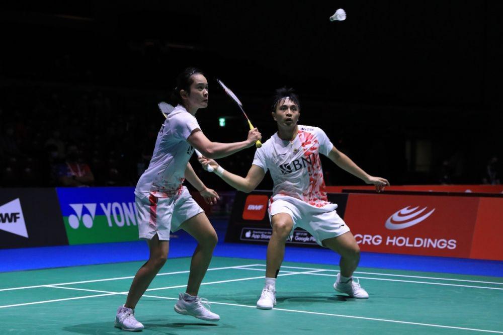 Zachariah Josiahno Sumanti/Hediana Julimarbela debut di Kejuaraan Dunia 2022 (dok. PP PBSI)
