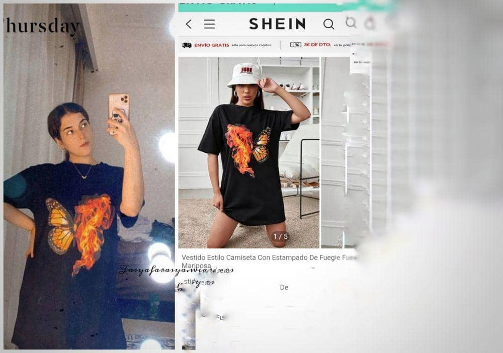 Tasya Farasya memakai kaos dari Shein (instagram.com/tasyafarasya.wearings)