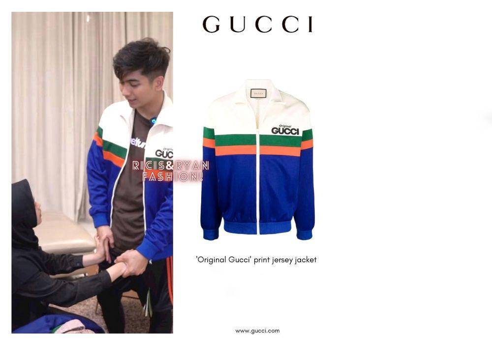 Teuku Ryan memakai jaket dari Gucci (instagram.com/ricisryan.fashion)