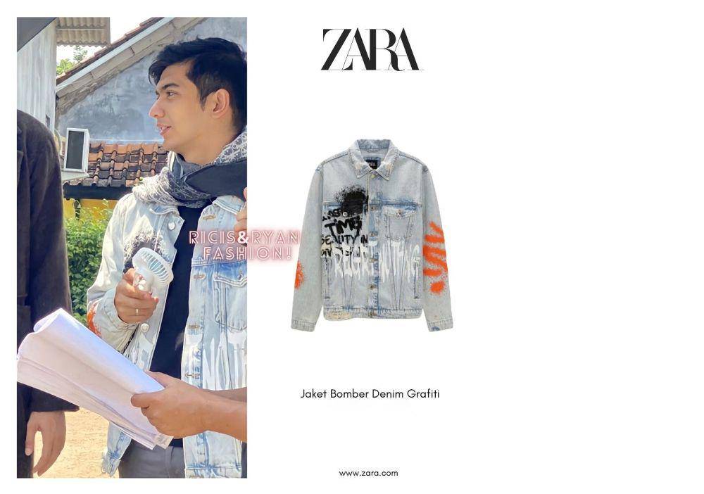 Teuku Ryan memakai jaket dari Zara (instagram.com/ricisryan.fashion)