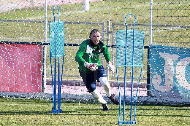 Vicente Guaita dalam sesi latihan Getafe (instagram.com/vguaita_13)