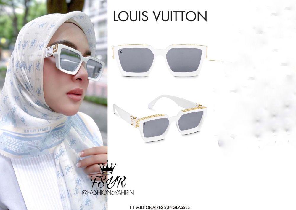 Syahrini memakai kacamata dari merk Louis Vuitton (instagram.com/fashionsyahrini2)