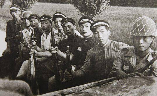 Foto asli pasukan pelajar Korea Selatan yang terlibat pertempuran Jangsari saat terjadinya perang Korea (https://osc.medcom.id/)