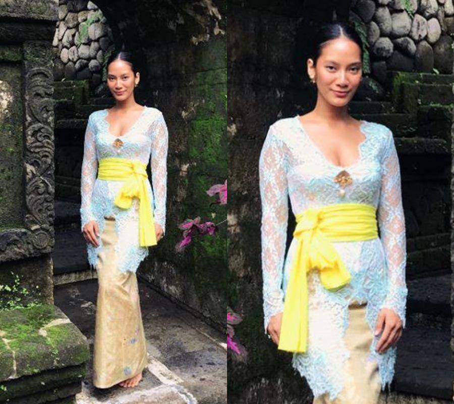 Kebaya kerah rendah (instagram.com/tarabasro)