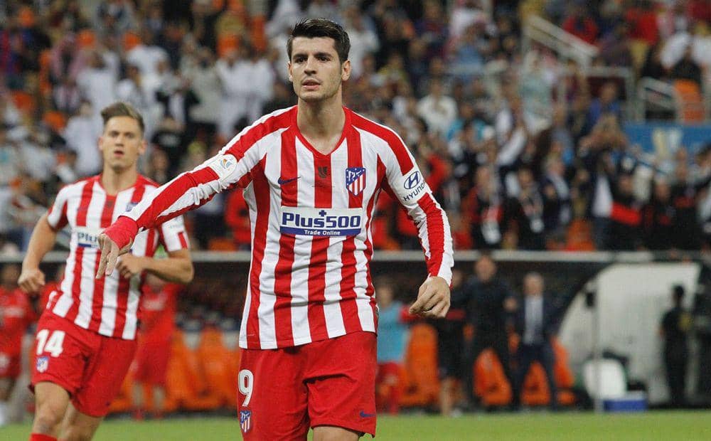 Alvaro Morata bermain bersama Atletico Madrid. (twitter.com/AlvaroMorata)