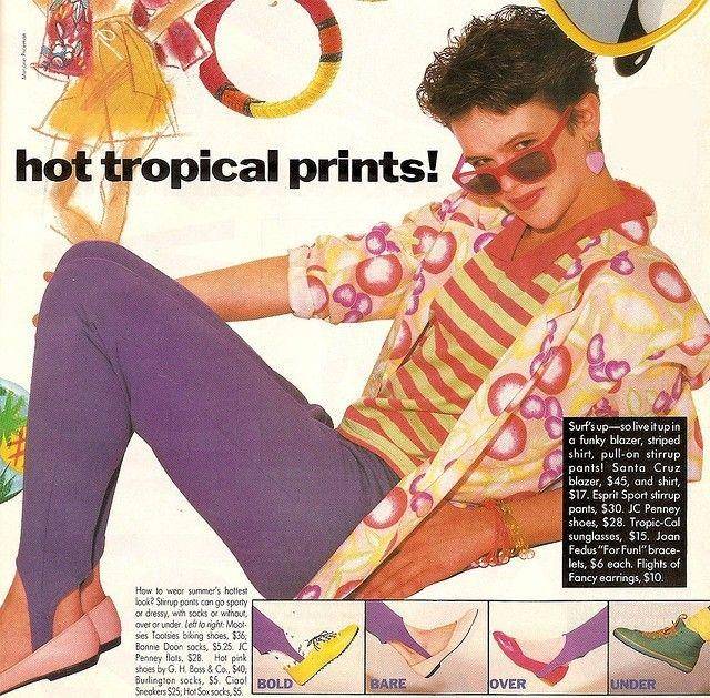 ilustrasi fashion legging 1980 (tumblr.com/turnbacktothe80s)