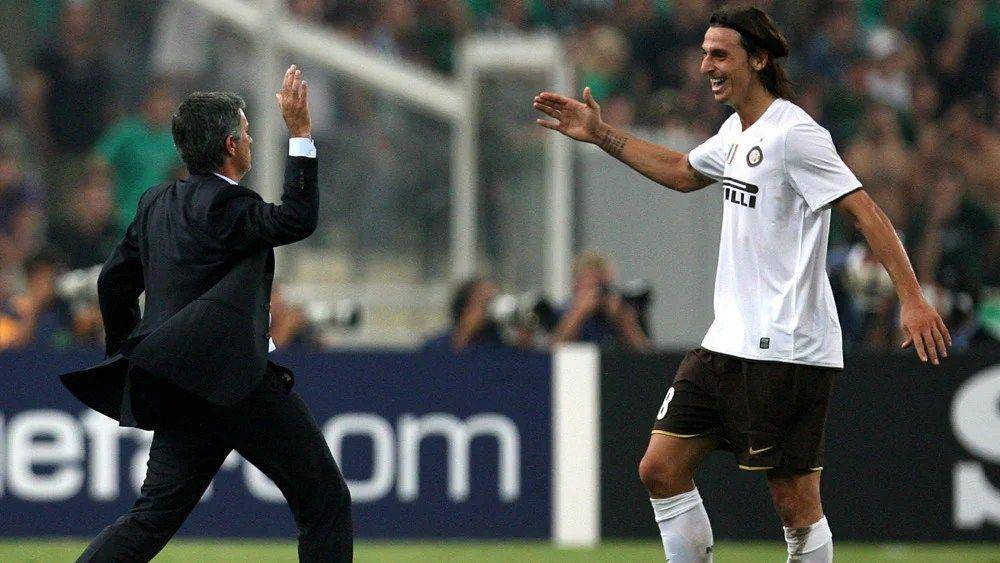 Jose Mourinho dan Zlatan Ibrahimovic (twitter.com/Iconic_Mourinho)