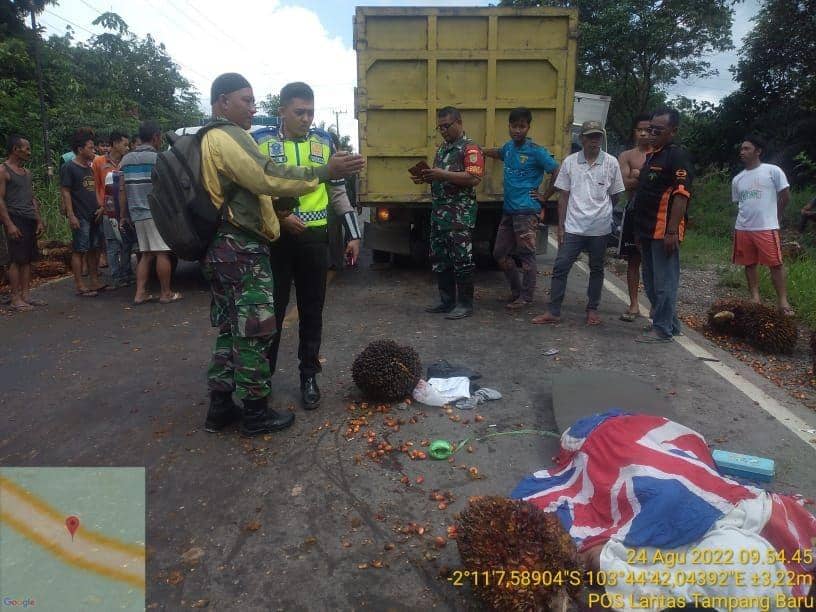 Truk Adu Kambing di Jalintim Tewaskan 1 Orang