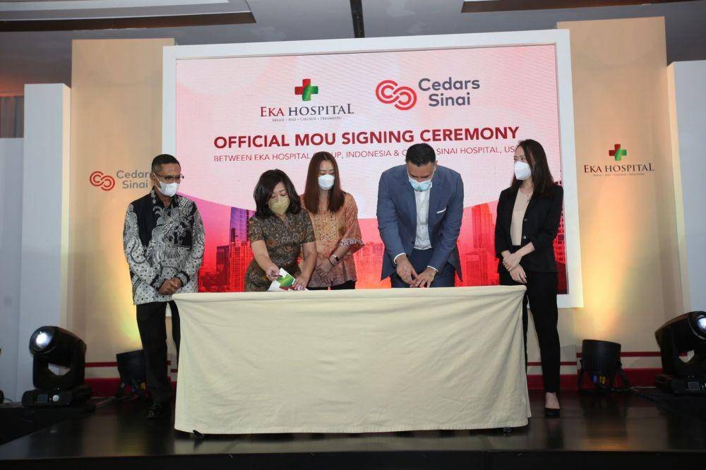 Eka Hospital Group resmi menjalin kerja sama dengan Cedars Sinai Hospital, Los Angeles, California selama 3 tahun. (Dok. Eka Hospital Group).