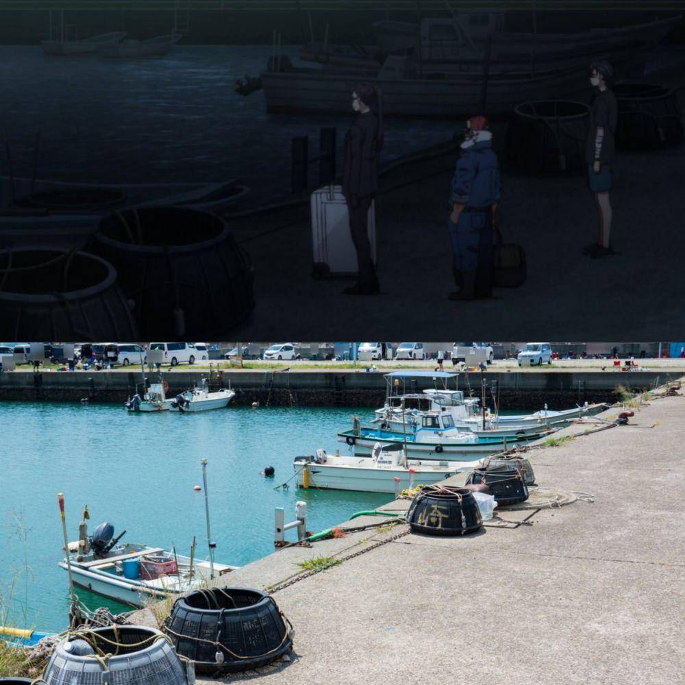 Tanoura Fishing Port (dok. Studio OLM/Summertime Render)