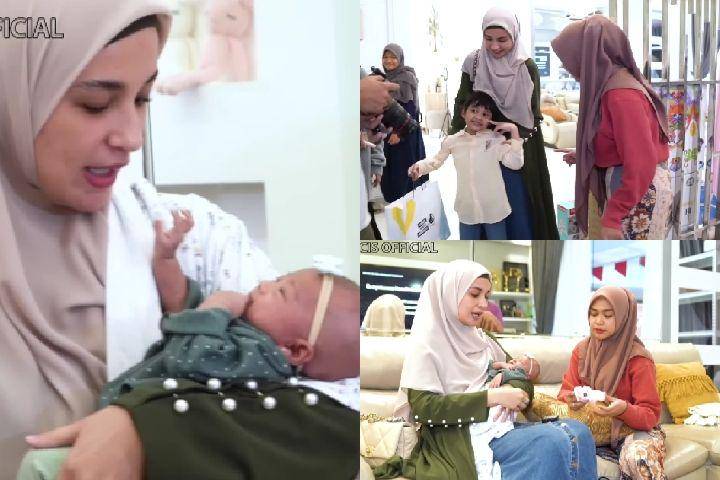 potret Shireen Sungkar jenguk baby Moana (youtube.com/Ricis Official)
