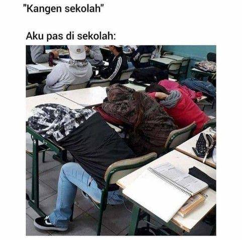 meme tentang realita anak sekolah (instagram.com/semangat_sekolah)