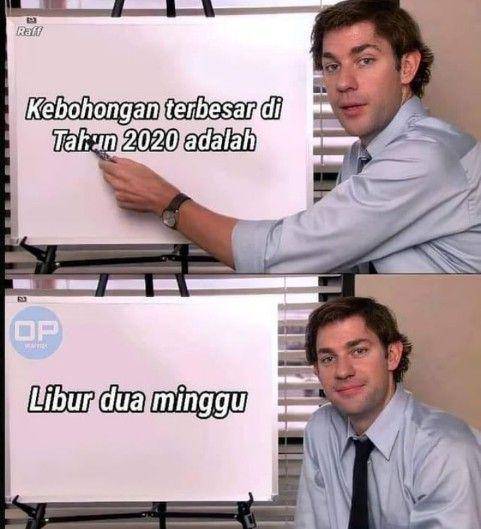 meme tentang harapan murid di tahun 2020 (instagram.com/meme.indonesia.asli)