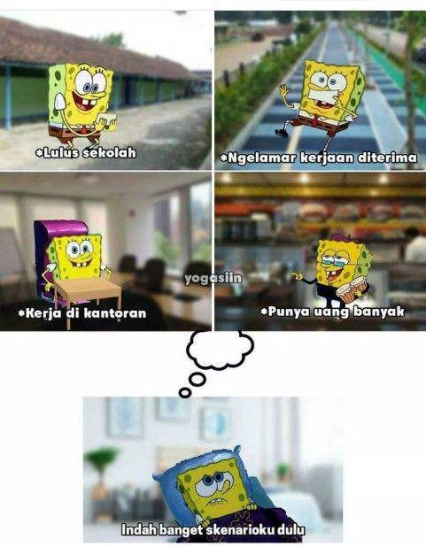 meme tentang rencana setelah lulus sekolah yang cuma dibayangkan (instagram.com/meme.indonesia.asli)