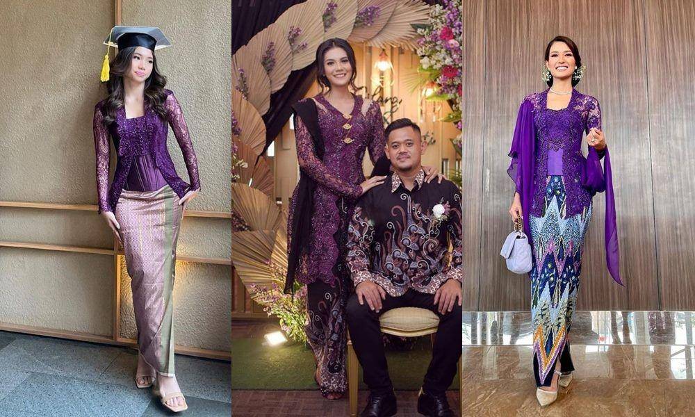 kebaya ungu tua (instagram.com/ririnekawati | instagram.com/restiasda | instagram.com/duma_riris)