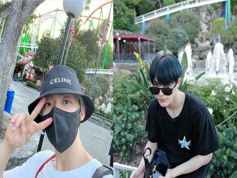 10 Potret Liburan Jaemin dan Jeno NCT Dream di Six Flags, Los Angeles