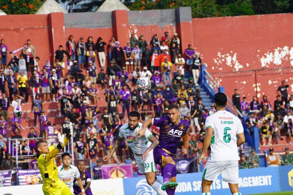 Pemain Persik Kediri saat melawan PSS Sleman. IDN Times/ Media officer Persik Kediri