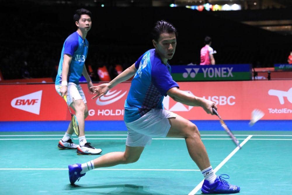 Kevin Sanjaya Sukamuljo/Marcus Fernaldi Gideon di Kejuaraan Dunia 2022 (dok. PP PBSI)