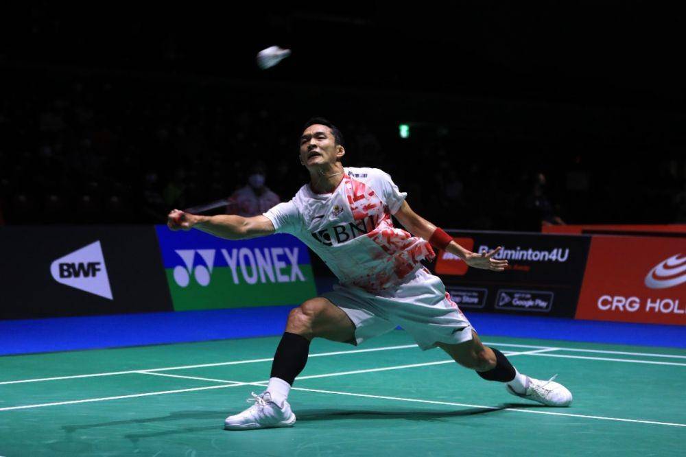 Jonatan Christie di Kejuaraan Dunia 2022 (dok. PP PBSI)