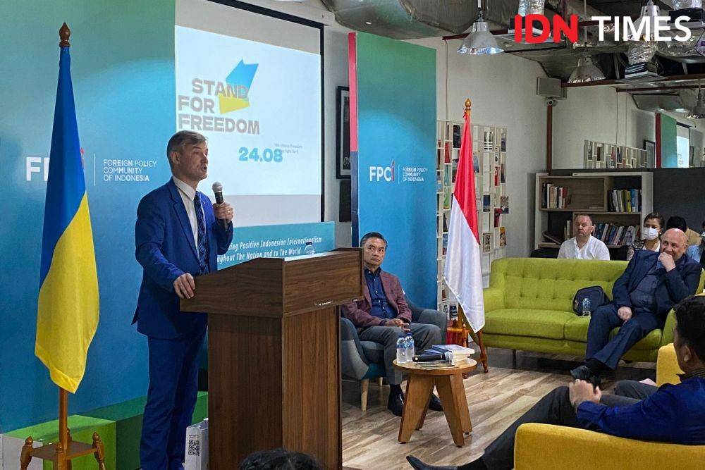 Duta Besar Ukraina untuk Indonesia, Vasyl Hamianin (IDN Times/Sonya Michaella)