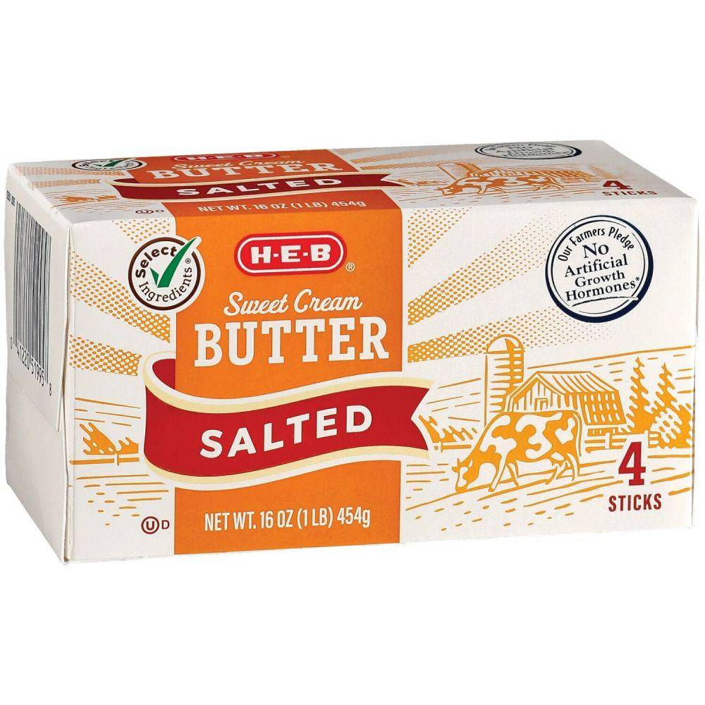 H‑E‑B Select Ingredients Sweet Cream Salted Butter (heb.com)