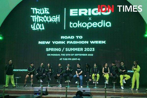 Press Conference Erigo X Tokopedia, Road to New York Fashion Week Spring/Summer 2023. 23 Agustus 2022. (IDN Times/M. Tarmizi Murdianto)