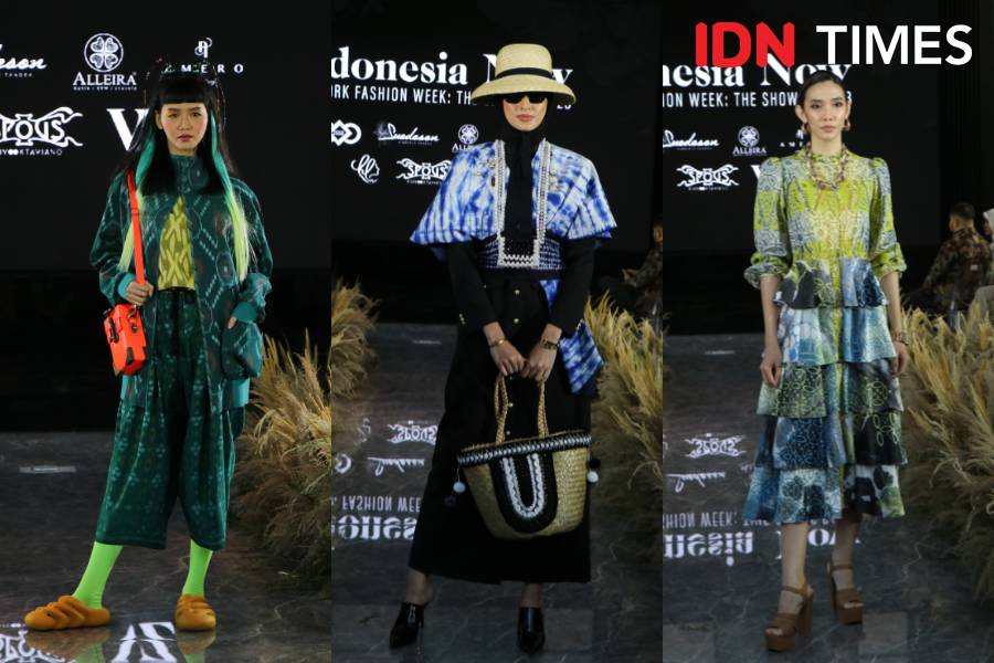 Potret busana brand lokal yang akan tampil di New York Fashion Week 2023 melalui group show bertajuk "Indonesia Now". 25 Agustus 2022. (IDN Times/M. Tarmizi Murdianto)