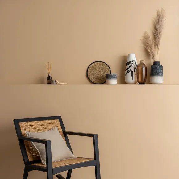 inspirasi penerapan warna karamel dalam desain interior rumah (dunelm.com)