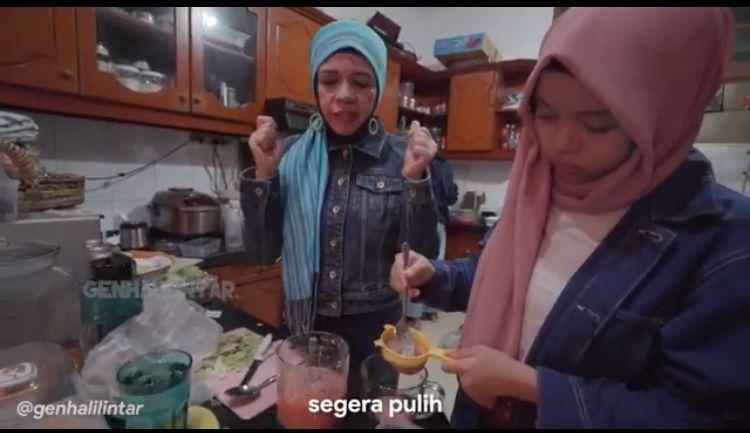 Gen Halilintar jenguk Atta (youtube.com/ genhalilintar)