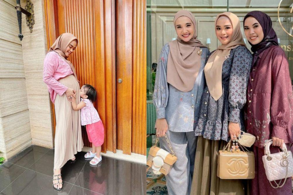 Hamil Anak Kedua, 10 Potret Sheza Idris Tampil dengan Baby Bump