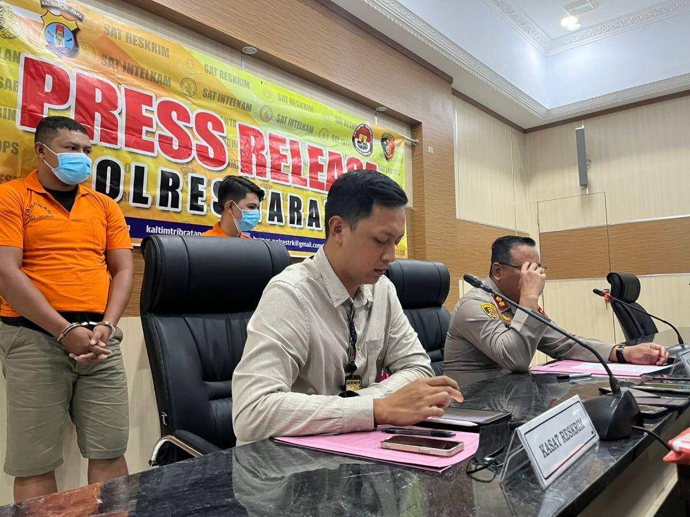 Dua penjual chip higgh domino ditangkap Polres Tarakan (dok. Polres Tarakan)