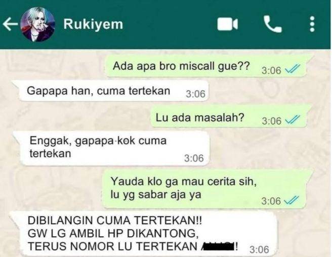 chat dengan teman lama (instagram.com/duhreceh)