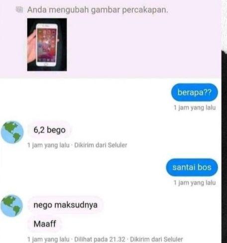 chat antara penjual dan pembeli (instagram.com/pesanlucuindonesia)