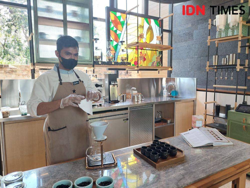 Coffee Experience Center di Starbucks Reserve Dewata, Bali, pada Rabu (24/5/2022) (IDN Times/Erfah Nanda)
